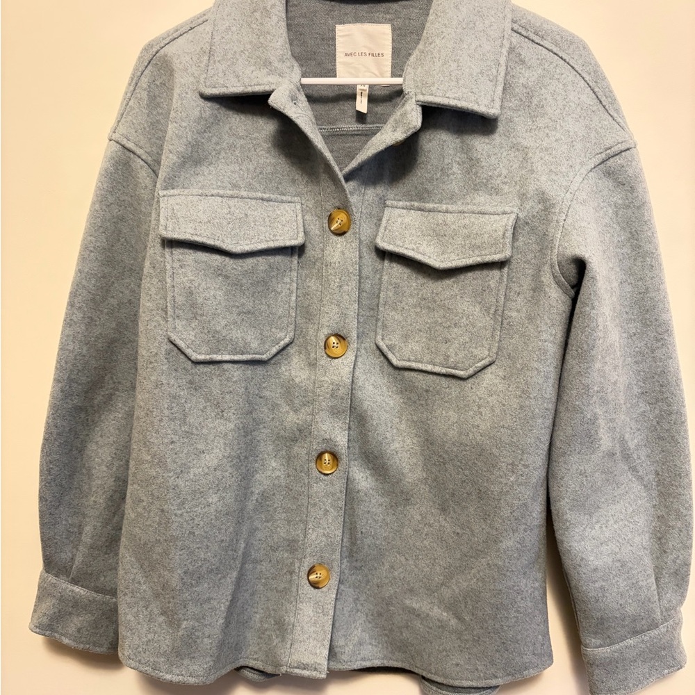 Anthropology Avec Les Filles Oversize Boyfriend Jacket